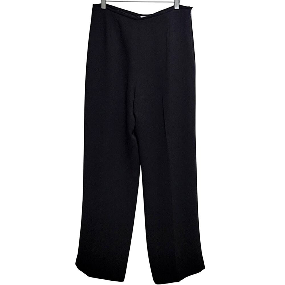 Liz Claiborne Dresses Black Dress Pants Fully Lined Polyester Side Zip Size 14